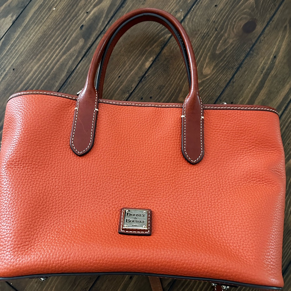 Dooney & Bourke orange leather handbag